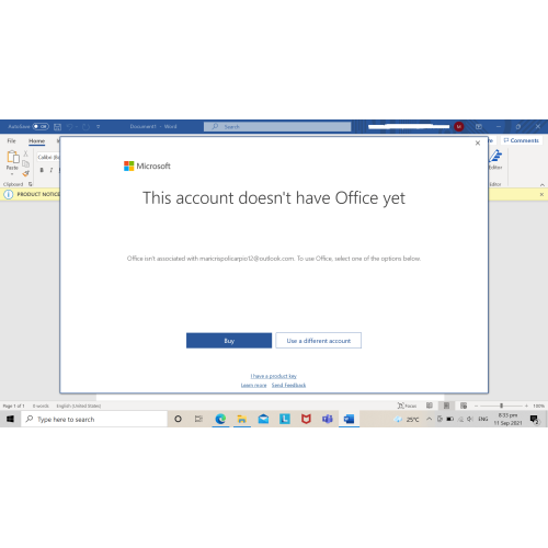 Активация Microsoft Office